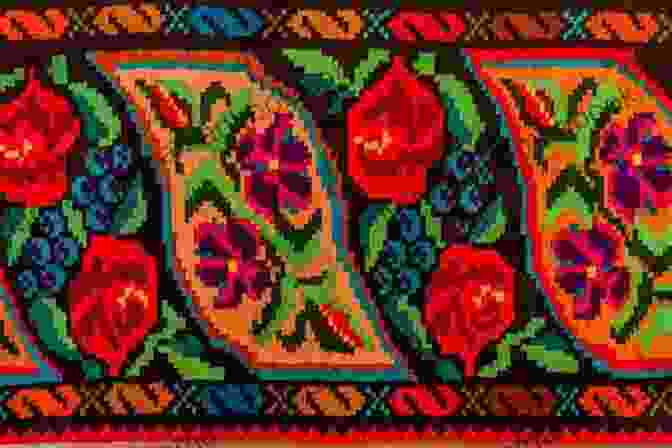 A Detail Of Simona Iacob's Tapestry, Showcasing Traditional Romanian Symbols, Patterns, And Costumes. Outsider Simona Iacob