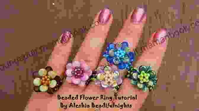 Finished Flower Ring How To Make A Flower Ring Step By Step Instructions