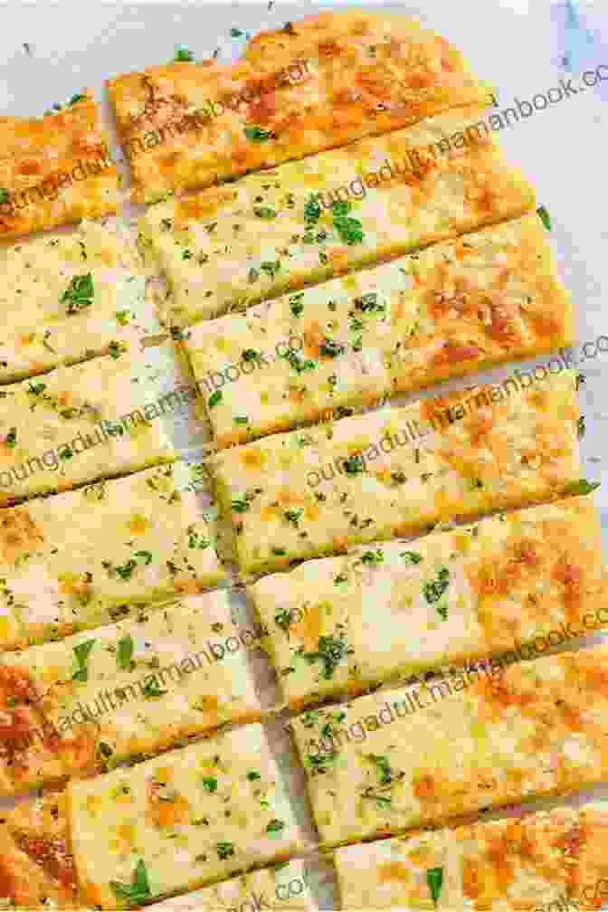 Golden Brown Cream Cheese Keto Breadsticks, Perfect For Dipping And Snacking Keto Bread Cookbook: 15 Rare And Delicious Keto Bread Recipes