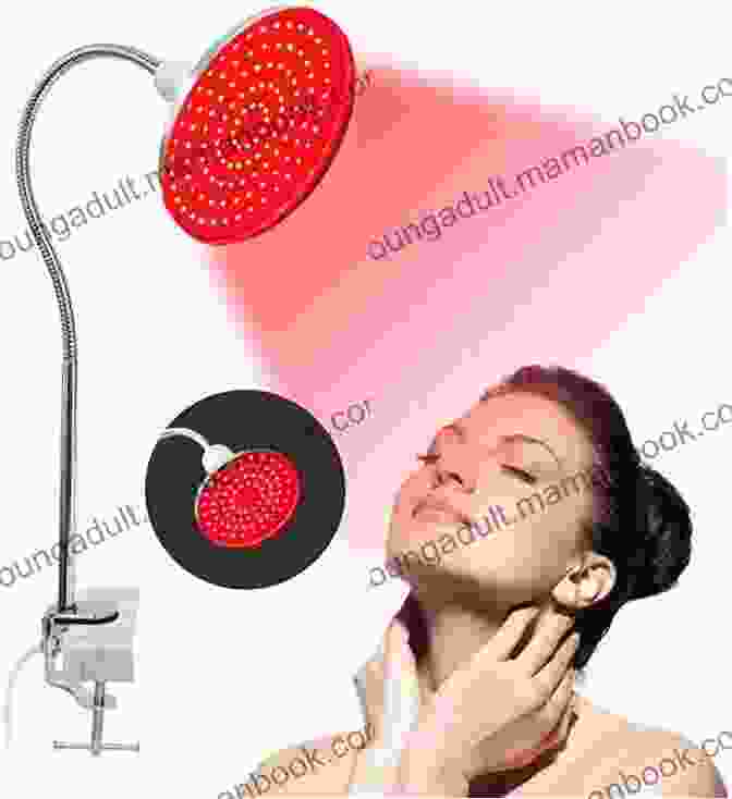 Red Light Therapy Device Being Used On A Person's Face Red Light Therapy Benefits Healing At Home For Weight Loss Acne Scars Arthritis